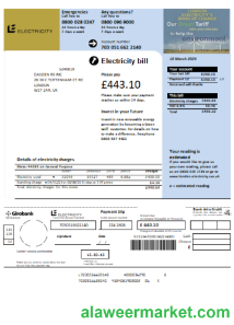 UK Electricity utility business bill, SCR